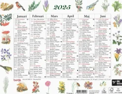 Väggkalender 2025 Lilla Naturalmanackan