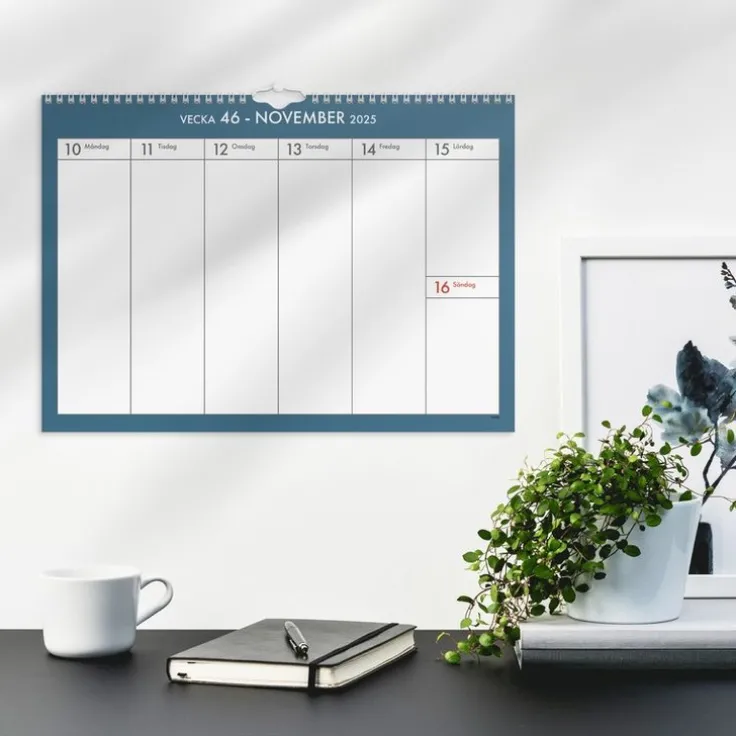 Väggkalender 2025-2026 Veckoplan